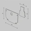 Заглушка Maytoni Technical Exility (2шт) TRA034EC-SCH-42B