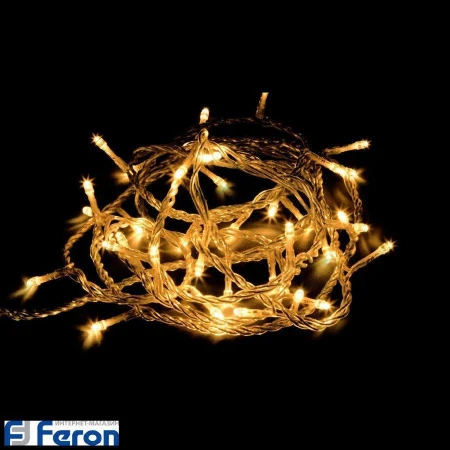 Гирлянда светодиодная линейная, на батарейках, теплый белый свет, cl302