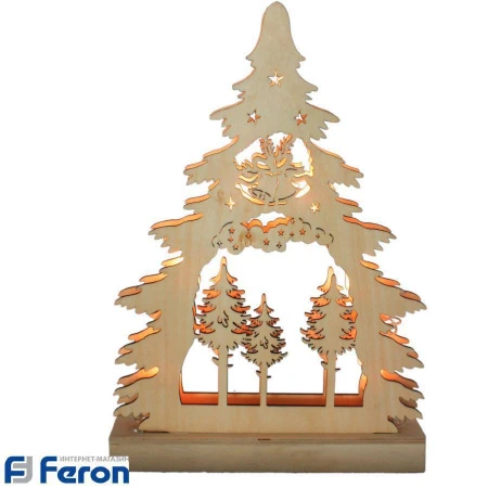 Световая фигура "елочка деревянная", lt081