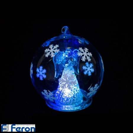 Новогоднее украшение "шар с ангелом", lt051