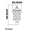 Светильник садово-парковый, 100w 230v e27 ip44 черное золото, pl4065
