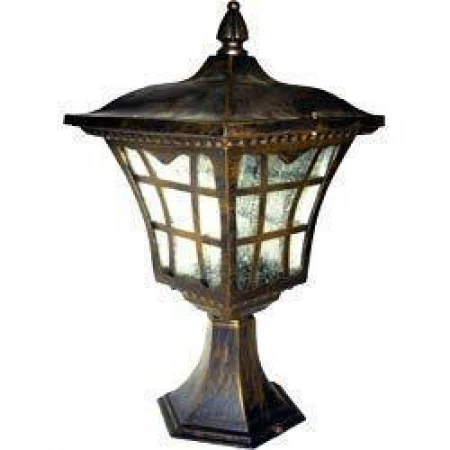 Светильник садово-парковый, 100W 230V E27 черное золото, 2137M