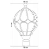 Светильник садово-парковый Feron PL3703  круглый на столб 60W 230V E27, черное золото