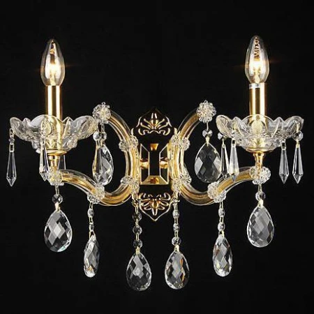 Хрустальное бра Natali Kovaltseva 11005/2W GOLD, CLEAR Imperial