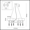 Подвесная люстра Lumion Santiago 4516/6