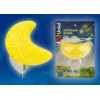 Настенный светодиодный светильник (10331) Uniel DTL-309-Месяц/Yellow/1LED/0,1W