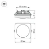 Встраиваемый светодиодный светильник Arlight LTD-80x80SOL-5W Day White 4000K 017633