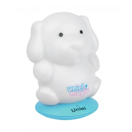 Светильник-ночник (03574) Uniel DTL-305-Собачка/3color/Base blue/Rech